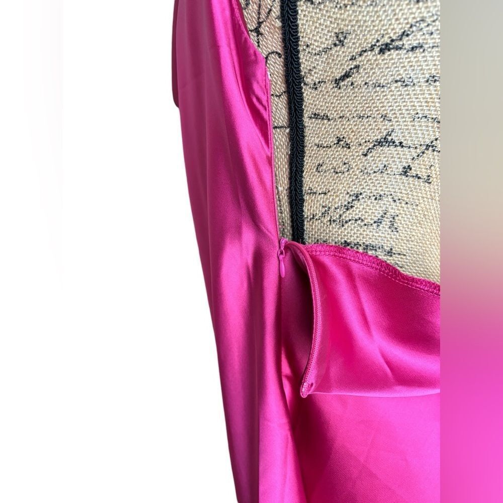 CantonWalker Cowl Neck Dress With Open Back - Fuchsia Size XL NWT 2 0420 - Picture 7 of 11